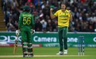 Morne Morkel in action at the 2017 ICC Champions Trophy.